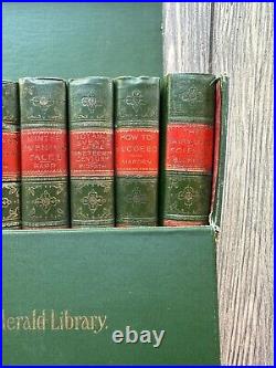 Vtg 1896 The Christian Herald Library Complete Set Mini Mantle Hardcover Books