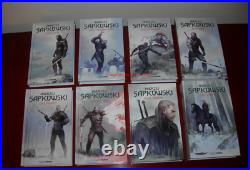WIEDZMIN the Witcher SAPKOWSKI set of 8 volumes POLISH Original HARDCOVER BOX