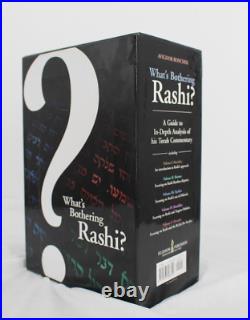 Whats Bothering Rashi 4 Book Box Set Avigdor Bonchek Bereishis Shemos Vayikra