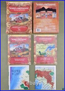 World of Greyhawk (Advanced Dungeons & Dragons) Box Set w Books Maps TSR 1015