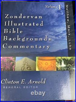 Zondervan Illustrated Bible Backgrounds Commentary Box Set-Like New! H/C D/J
